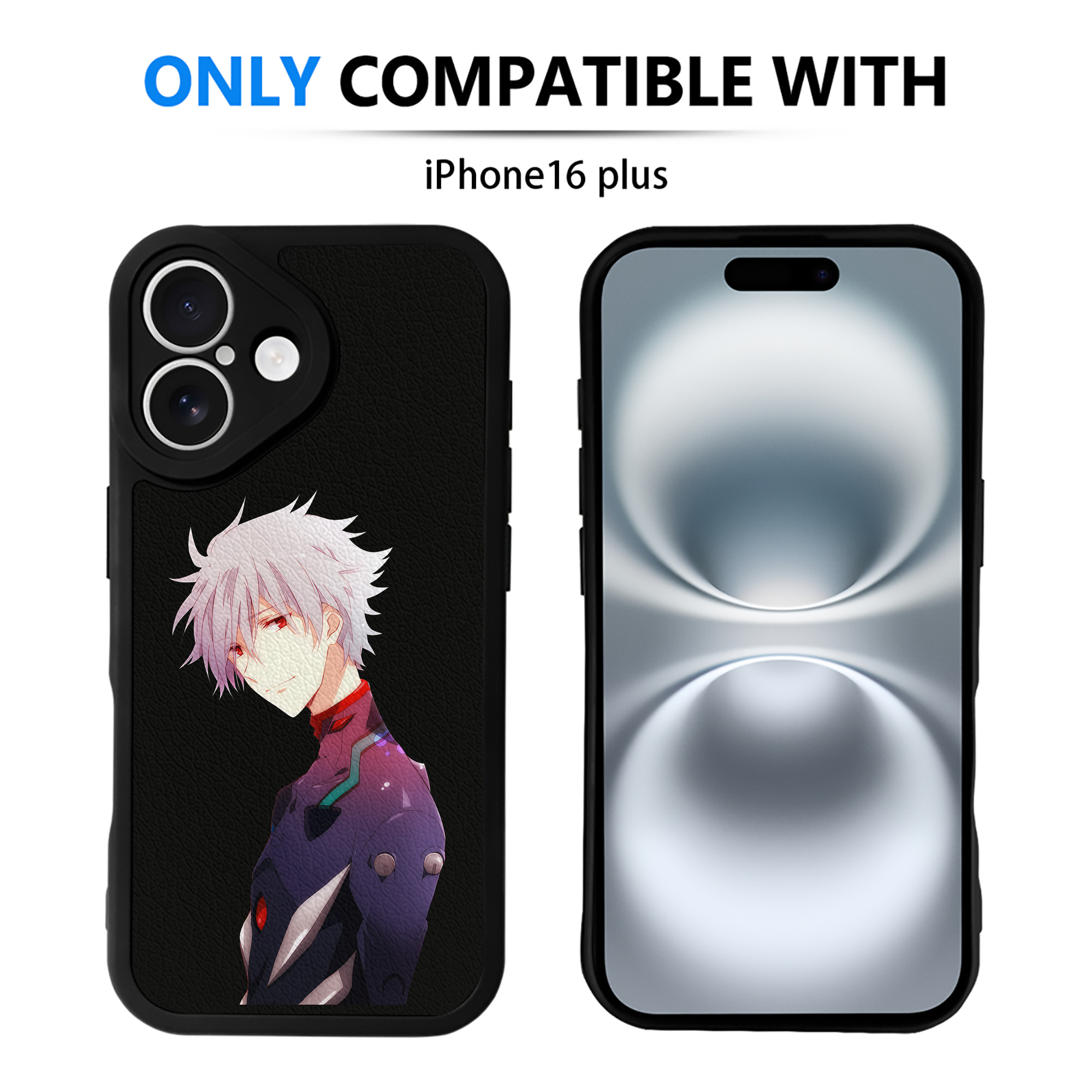 （画像用） EVA 新世紀エヴァンゲリオン 【iPhone 16シリーズ対応】シリコンスマホケース（レザー調） 材質：シリコン